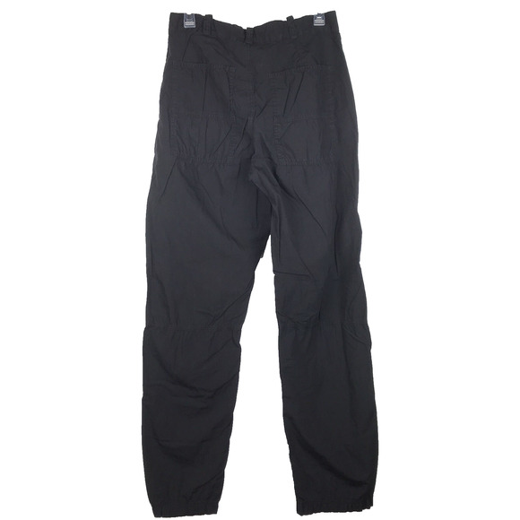 XCVI Black Utility Pants High Rise Straight Leg Pockets Cotton Women's Large - Picture 5 of 10